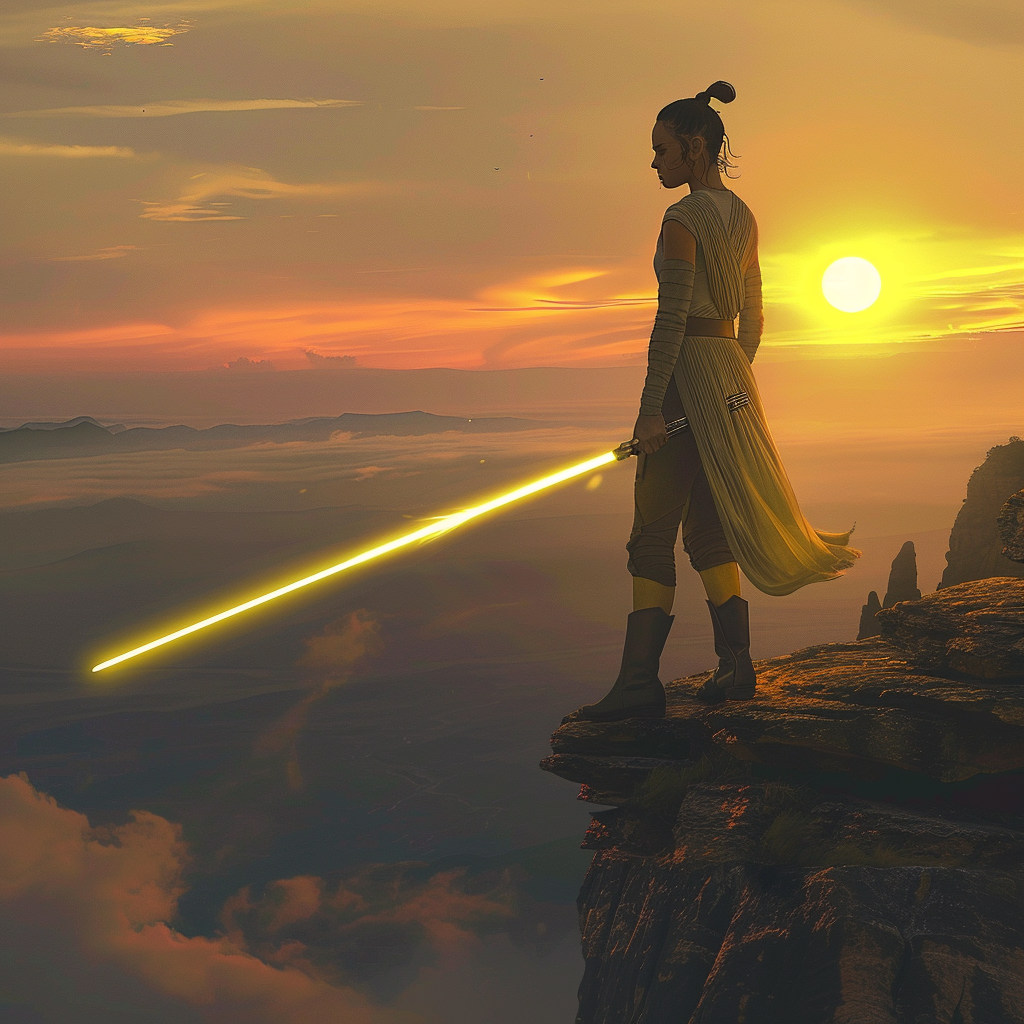 Rey: Die Letzte Jedi und Ihr Entwicklungsweg mit dem Lichtschwert