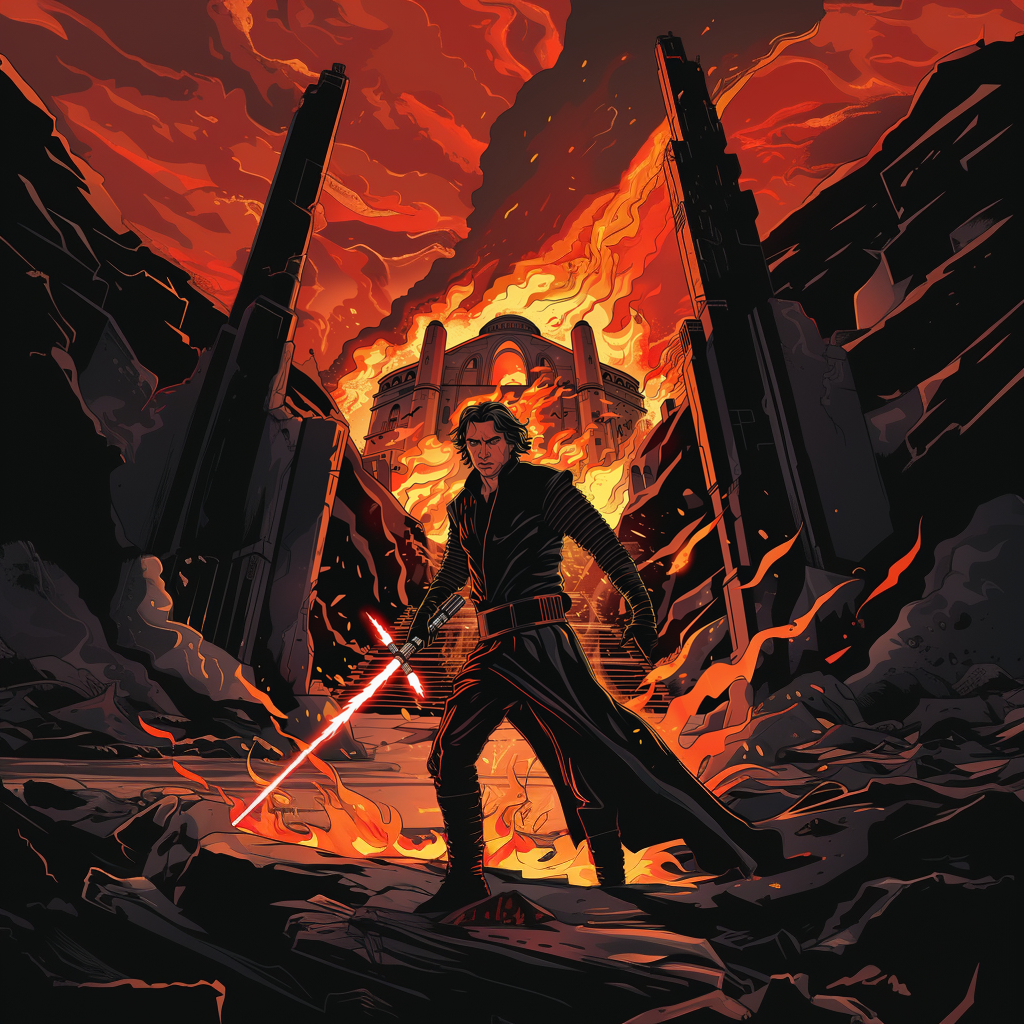 Kylo Ren: Der Gefallene Jedi und Sein Kreuzlichtschwert