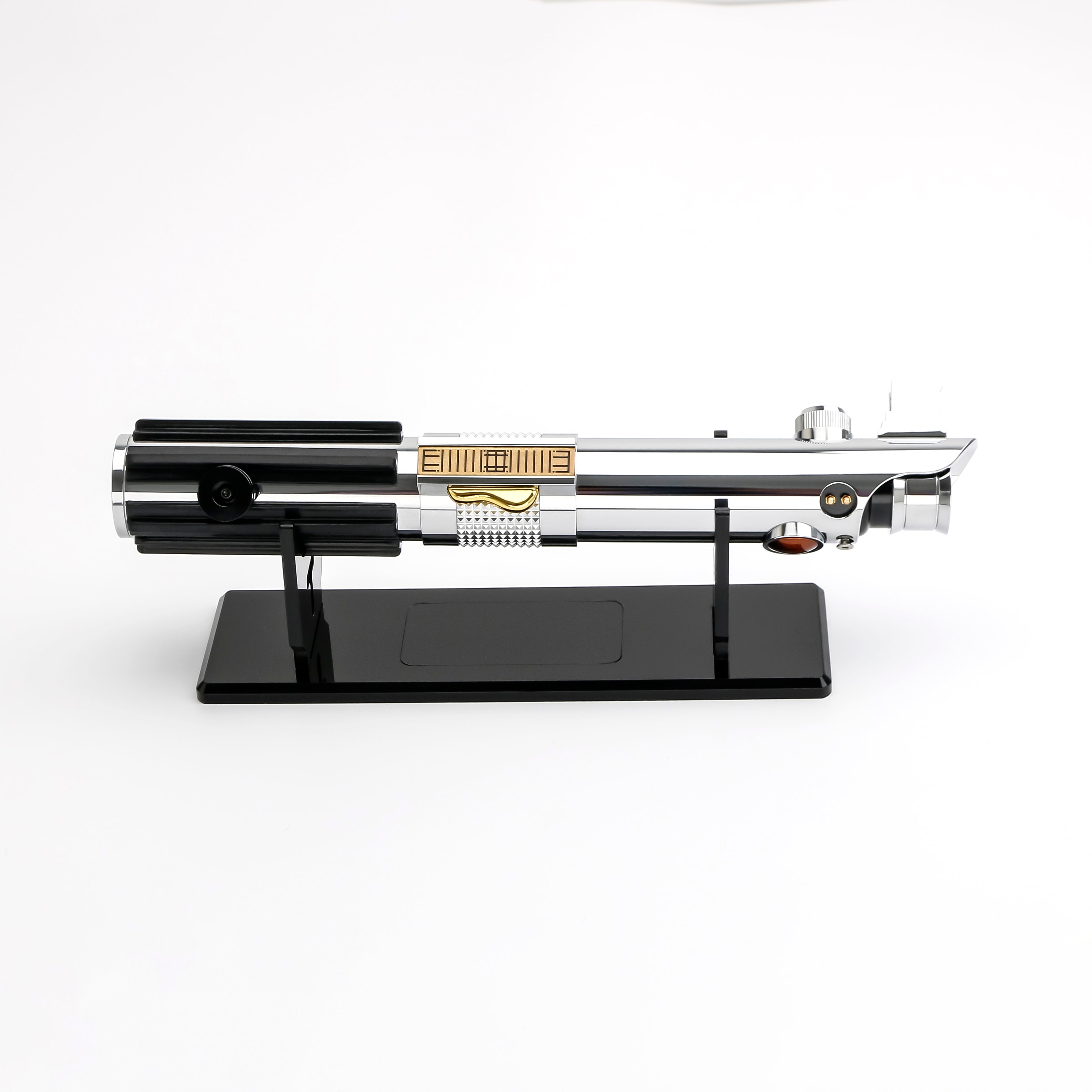 Klarer Lichtschwertständer + Namensschild