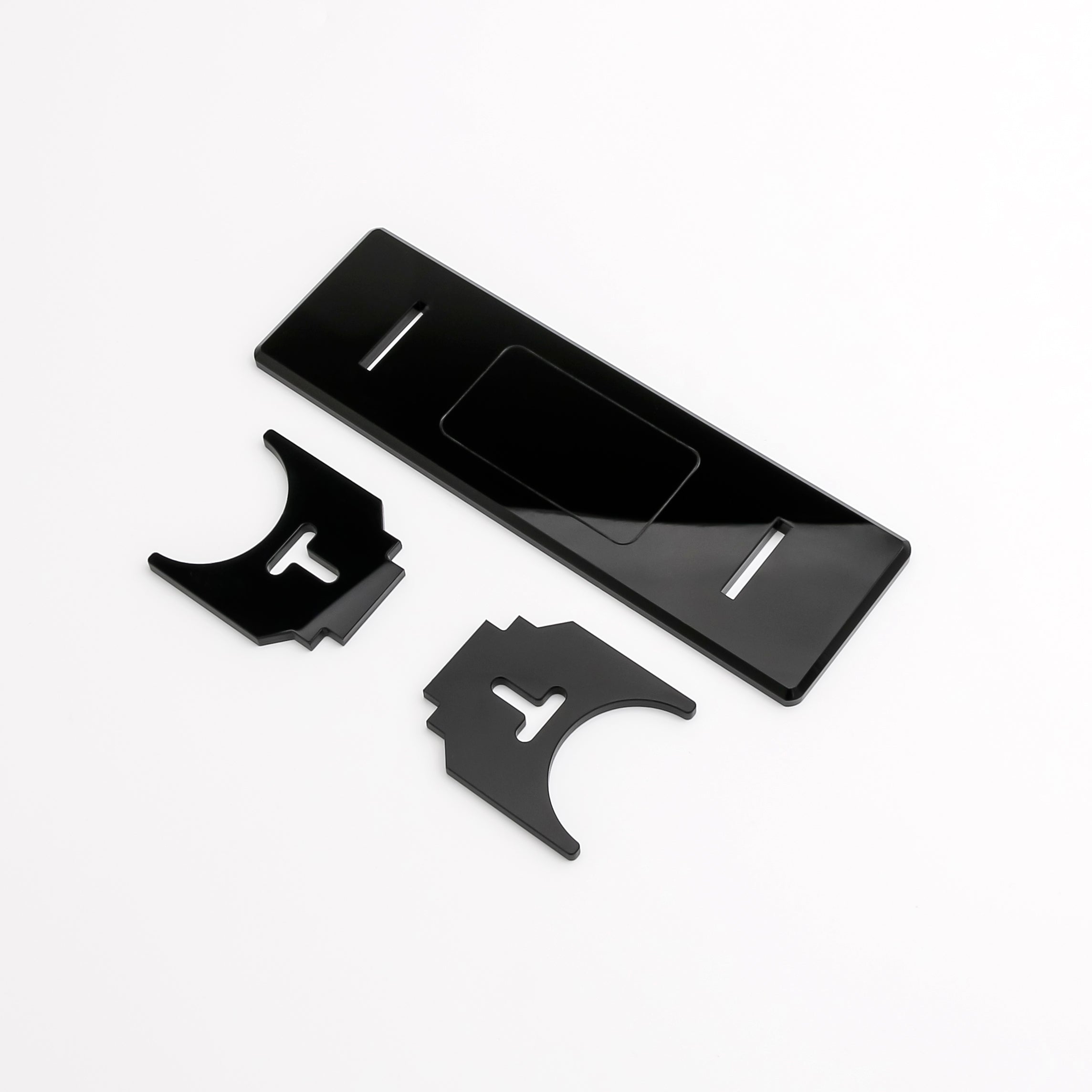 Klarer Lichtschwertständer + Namensschild