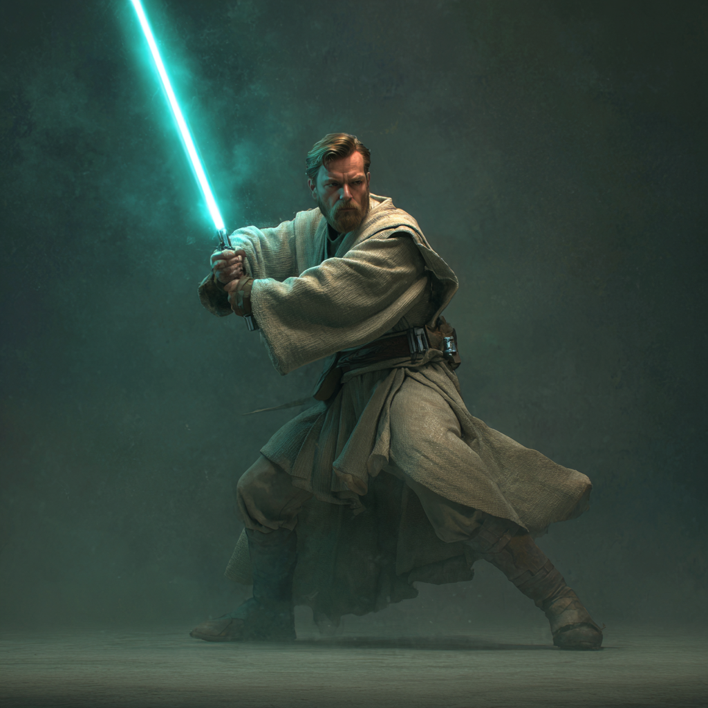 Obi-Wan Kenobis türkisfarbenes Lichtschwert