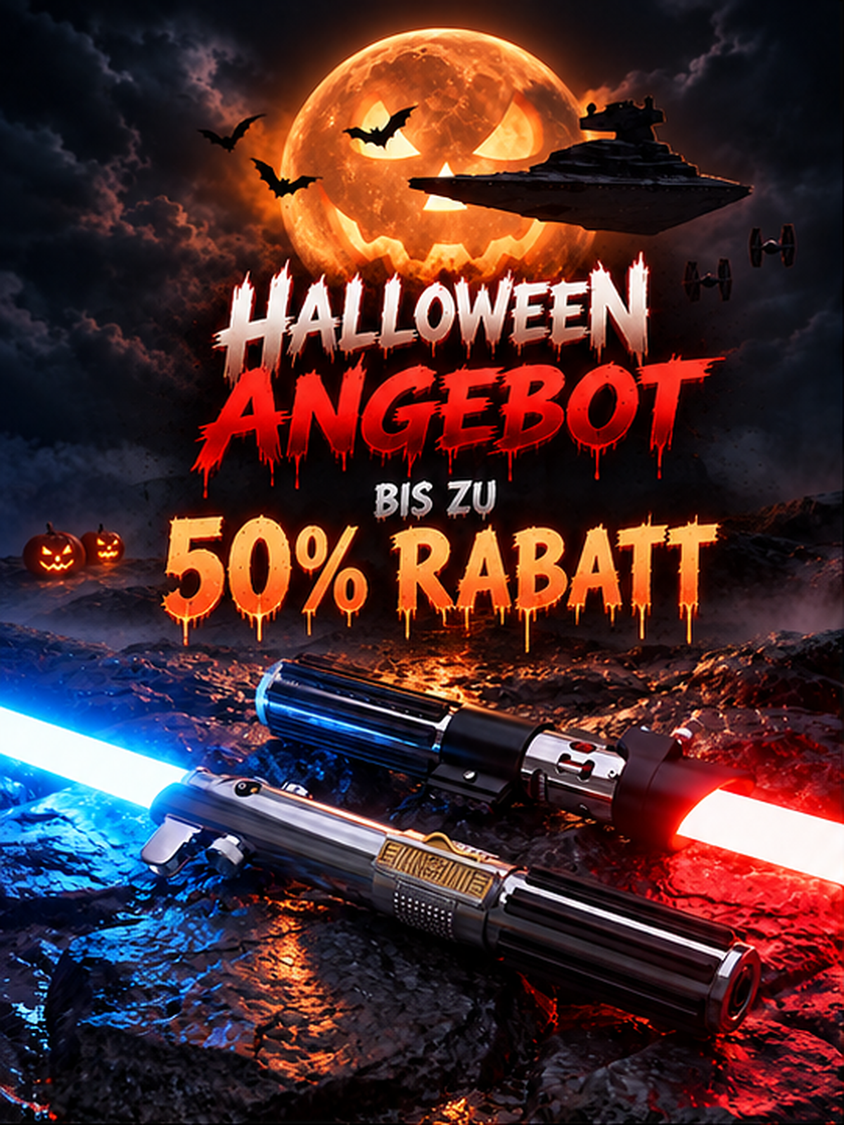 German Halloween mobile banner